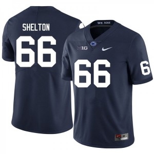 Drew Shelton Penn State College Football #66 Stitched Men's Jersey - Navy