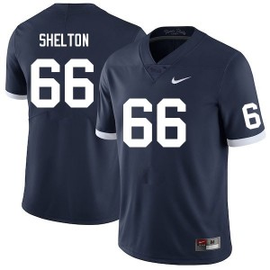 Drew Shelton Penn State Stitched College Football Men #66 Jersey - Retro Navy