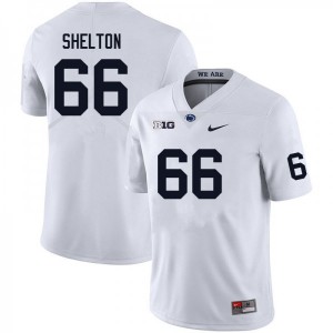Drew Shelton Lions #66 Stitched Mens College Football Jersey - White