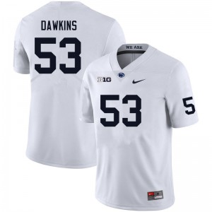 Nick Dawkins Lions Player #53 College Football Men Jersey - White