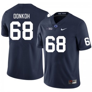 Anthony Donkoh Penn State Lions College Football Game Men's #68 Jersey - Navy