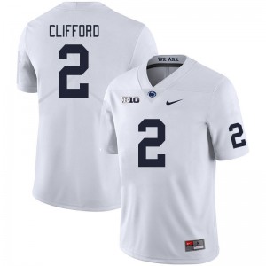 Liam Clifford Penn State Nittany Lions College Football #2 University Mens Jersey - White