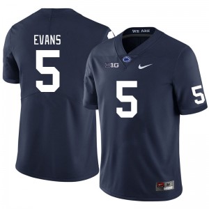 Omari Evans Penn State Lions #5 Men College Football Stitched Jersey - Navy