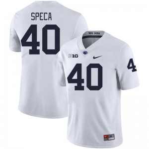 Anthony Speca Penn State Lions #40 Embroidery Men College Football Jersey - White