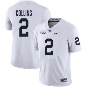 Audavion Collins Penn State Nittany Lions Men's Stitched College Football #2 Jersey - White