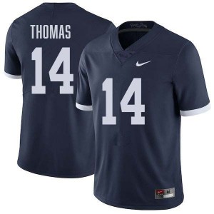 Braz Thomas Penn State Lions Stitched #14 Mens College Football Jersey - Retro Navy