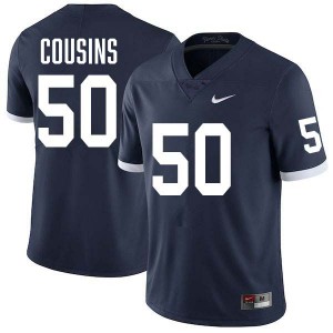 Cooper Cousins Nittany Lions Stitched #50 Men College Football Jersey - Retro Navy