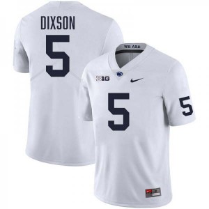 Daryus Dixson Penn State Men College Football #5 Stitched Jersey - White