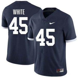 Enai White PSU Nittany Lions #45 College Football Stitched Men's Jersey - Retro Navy