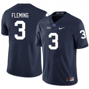 Julian Fleming Penn State Lions Mens #3 College Football 2024 Jersey - Navy