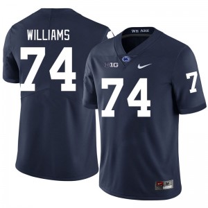 J'ven Williams Penn State Game #74 Men's College Football Jersey - Navy