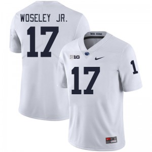 Kenny Woseley Jr. Penn State Nittany Lions College Football 2024 #17 Mens Jersey - White