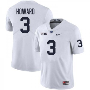 Koby Howard Penn State Mens #3 College Football Stitched Jersey - White