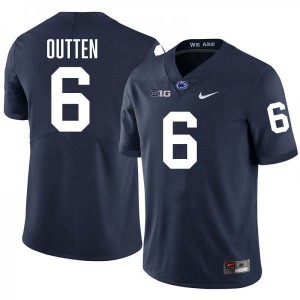Matt Outten Penn State Lions College Football Stitched #6 Mens Jersey - Navy