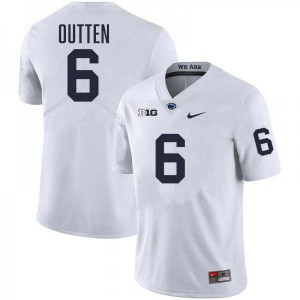 Matt Outten Penn State Nittany Lions Stitched Men #6 College Football Jersey - White
