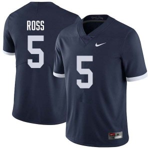 Devonte Ross Nittany Lions Men Stitched #5 College Football Jersey - Retro Navy