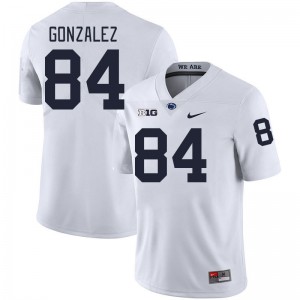 Peter Gonzalez Lions Game #84 College Football Mens Jersey - White