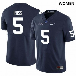 Devonte Ross Penn State Women's #5 College Football Stitched Jersey - Navy