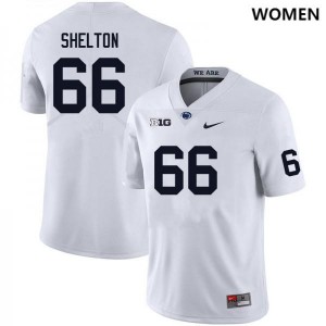 Drew Shelton Penn State Women #66 Stitched College Football Jersey - White