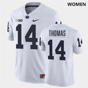 Braz Thomas PSU Nittany Lions Women's #14 Stitched College Football Jersey - White