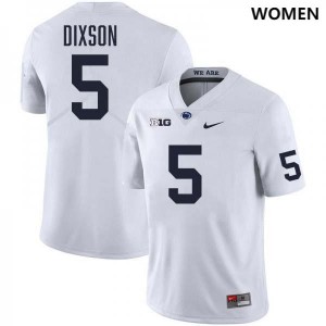 Daryus Dixson Nittany Lions #5 College Football Womens Stitched Jersey - White