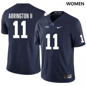 LaVar Arrington II Penn State Stitched Womens #11 College Football Jersey - Navy