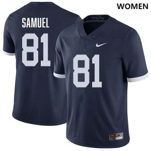 Lyrick Samuel Penn State #81 Stitched Women College Football Jersey - Retro Navy