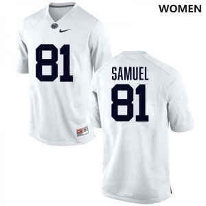 Lyrick Samuel Penn State Stitched Women's #81 College Football Jersey - White