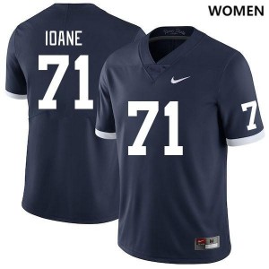 Olaivavega Ioane Penn State Stitched College Football Women's #71 Jersey - Retro Navy