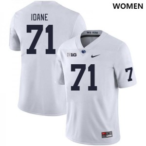 Olaivavega Ioane Nittany Lions College Football #71 Stitched Women's Jersey - White