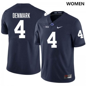 Tyseer Denmark Penn State Lions Stitched Womens #4 College Football Jersey - Navy
