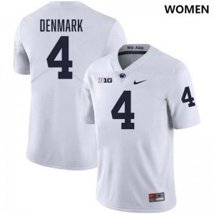 Tyseer Denmark PSU Lions Stitched Women's #4 College Football Jersey - White