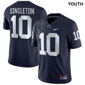 Nicholas Singleton PSU Lions Youth #10 Football Jersey - Navy