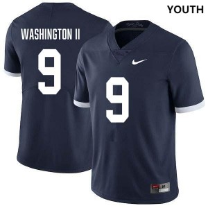 Elliot Washington II Penn State Stitched #9 College Football Youth Jersey - Retro Navy