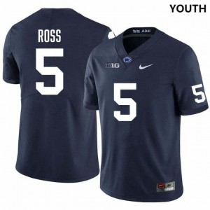 Devonte Ross Penn State #5 College Football Youth Stitched Jersey - Navy