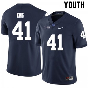 Kobe King PSU #41 College Football Youth 2024 Jersey - Navy