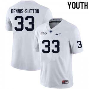 Dani Dennis-Sutton PSU College Football Youth Limited #33 Jersey - White