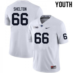 Drew Shelton PSU Nittany Lions College Football #66 Youth Stitched Jersey - White