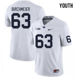 Alex Birchmeier PSU Nittany Lions High School College Football Youth #63 Jersey - White