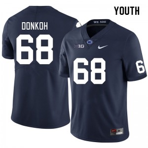 Anthony Donkoh Lions #68 University Youth College Football Jersey - Navy