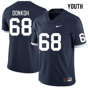 Anthony Donkoh PSU Youth #68 Stitched College Football Jersey - Retro
