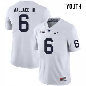 Harrison Wallace III PSU Nittany Lions #6 Youth College Football Replica Jersey - White