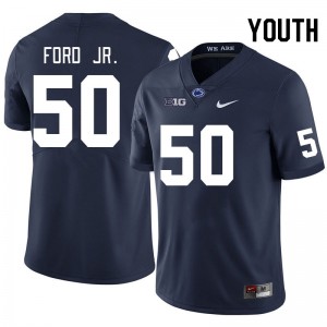 Alonzo Ford Jr. Lions Youth College Football 2024-25 #50 Jersey - Navy