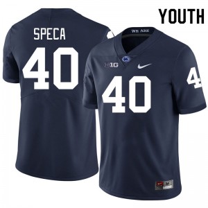 Anthony Speca PSU Lions Youth College Football #40 Player Jersey - Navy