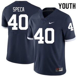 Anthony Speca Nittany Lions #40 Stitched College Football Youth Jersey - Retro