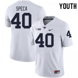 Anthony Speca Penn State Lions #40 Youth College Football NCAA Jersey - White