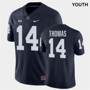 Braz Thomas Penn State Lions Youth #14 College Football Stitched Jersey - Navy