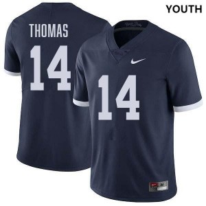 Braz Thomas Penn State Lions Youth College Football Stitched #14 Jersey - Retro Navy