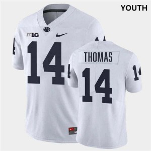 Braz Thomas Penn State Nittany Lions #14 College Football Stitched Youth Jersey - White