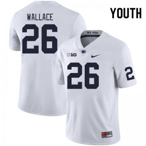 Cam Wallace PSU Nittany Lions NCAA College Football #26 Youth Jersey - White